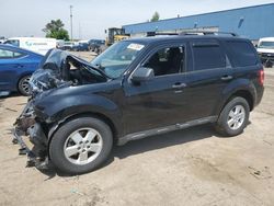 Salvage cars for sale at Woodhaven, MI auction: 2010 Ford Escape XLT