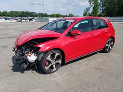 Salvage cars for sale at Dunn, NC auction: 2019 Volkswagen GTI S