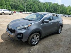 Salvage cars for sale at Grenada, MS auction: 2017 KIA Sportage LX
