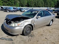 Vehiculos salvage en venta de Copart Gainesville, GA: 2002 Toyota Camry LE