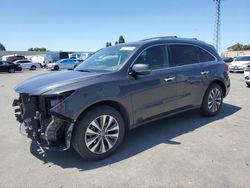 Salvage cars for sale at Hayward, CA auction: 2014 Acura MDX Technology
