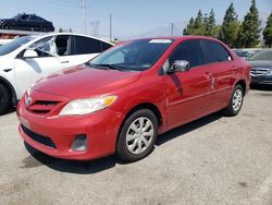 Salvage cars for sale at Rancho Cucamonga, CA auction: 2011 Toyota Corolla Base