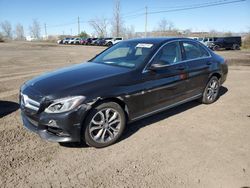 Salvage cars for sale at Montreal Est, QC auction: 2016 Mercedes-Benz C 300 4matic