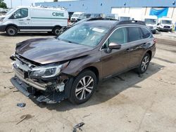 Salvage cars for sale at Woodhaven, MI auction: 2019 Subaru Outback 2.5I Limited