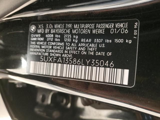 2006 BMW X5 3.0I