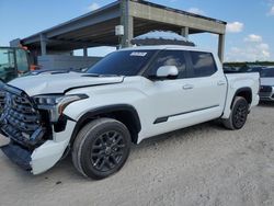 Salvage cars for sale at West Palm Beach, FL auction: 2024 Toyota Tundra Crewmax Platinum
