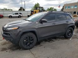 Salvage cars for sale from Copart Littleton, CO: 2018 Jeep Cherokee Trailhawk