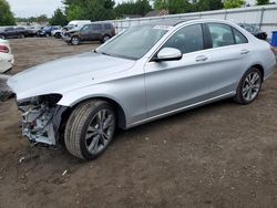 Salvage cars for sale from Copart Finksburg, MD: 2015 Mercedes-Benz C 300 4matic