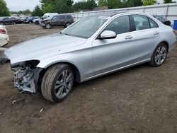 Salvage cars for sale at auction: 2015 Mercedes-Benz C 300 4matic