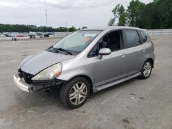 Salvage cars for sale at Dunn, NC auction: 2007 Honda FIT S