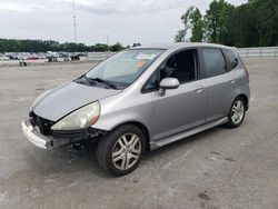 Vehiculos salvage en venta de Copart Dunn, NC: 2007 Honda FIT S