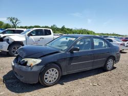 Salvage cars for sale at Des Moines, IA auction: 2004 Honda Civic LX