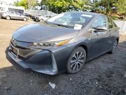 Salvage cars for sale at New Britain, CT auction: 2021 Toyota Prius Prime LE