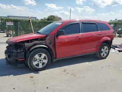 Salvage cars for sale from Copart Orlando, FL: 2013 Dodge Journey SE