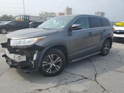 Salvage cars for sale at New Orleans, LA auction: 2018 Toyota Highlander LE