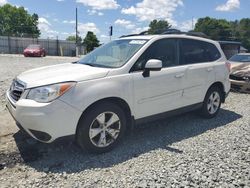 Salvage cars for sale from Copart Mebane, NC: 2015 Subaru Forester 2.5I Limited