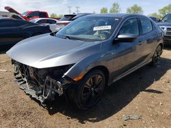Salvage cars for sale from Copart Elgin, IL: 2018 Honda Civic EX