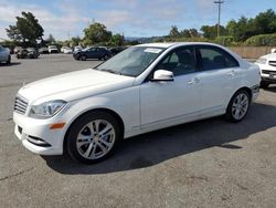 Salvage cars for sale at San Martin, CA auction: 2014 Mercedes-Benz C 250