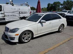 Salvage cars for sale at Sacramento, CA auction: 2012 Mercedes-Benz C 300 4matic