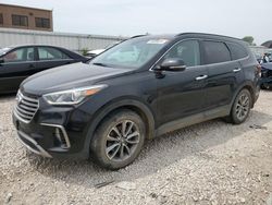 Salvage cars for sale at Kansas City, KS auction: 2017 Hyundai Santa FE SE