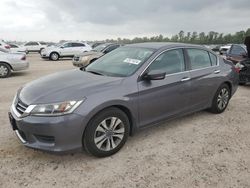 Salvage cars for sale at Houston, TX auction: 2014 Honda Accord LX