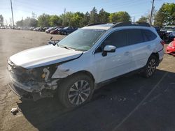 Subaru Outback salvage cars for sale: 2017 Subaru Outback 2.5I Limited