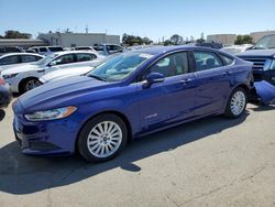 Salvage cars for sale at Martinez, CA auction: 2016 Ford Fusion SE Hybrid