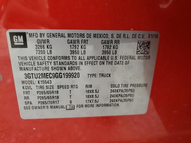 2016 GMC Sierra K1500 SLE
