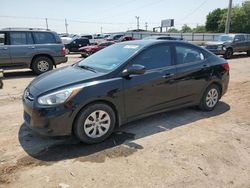 Salvage cars for sale at Oklahoma City, OK auction: 2015 Hyundai Accent GLS