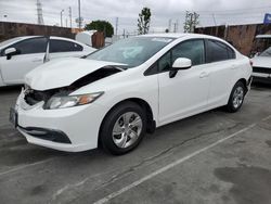 Vehiculos salvage en venta de Copart Wilmington, CA: 2013 Honda Civic LX