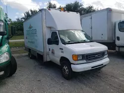 Salvage cars for sale from Copart West Palm Beach, FL: 2007 Ford Econoline E450 Super Duty Cutaway Van