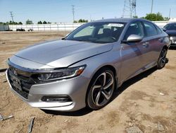 Salvage cars for sale at Elgin, IL auction: 2018 Honda Accord Sport