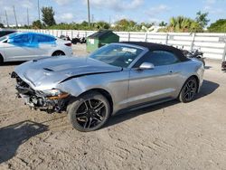 Salvage cars for sale at Miami, FL auction: 2021 Ford Mustang