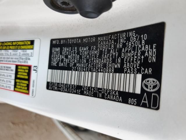 2010 Toyota Corolla Base