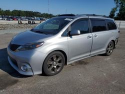 Toyota Sienna Sport salvage cars for sale: 2015 Toyota Sienna Sport