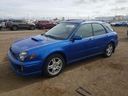 Salvage cars for sale from Copart Brighton, CO: 2002 Subaru Impreza WRX
