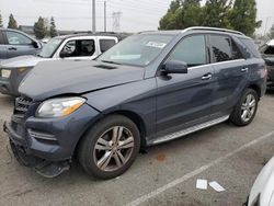 Salvage cars for sale from Copart Rancho Cucamonga, CA: 2013 Mercedes-Benz ML 350 Bluetec