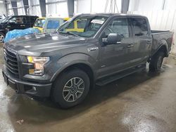 Salvage cars for sale at Ham Lake, MN auction: 2016 Ford F150 Supercrew