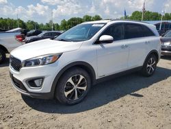Salvage cars for sale from Copart East Granby, CT: 2016 KIA Sorento EX