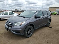 Salvage cars for sale at Brighton, CO auction: 2016 Honda CR-V SE