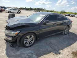 Salvage cars for sale at West Palm Beach, FL auction: 2018 Honda Accord LX