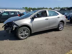 Salvage cars for sale at Pennsburg, PA auction: 2015 Toyota Corolla L
