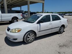 Salvage cars for sale at West Palm Beach, FL auction: 2005 Toyota Corolla CE