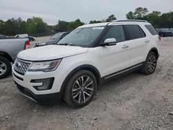 Salvage cars for sale at Madisonville, TN auction: 2016 Ford Explorer Platinum