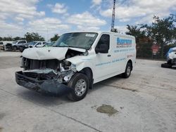 Salvage cars for sale from Copart West Palm Beach, FL: 2016 Nissan NV 1500 S