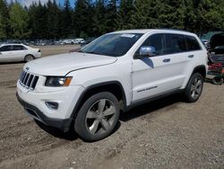 Salvage cars for sale from Copart Graham, WA: 2014 Jeep Grand Cherokee Limited
