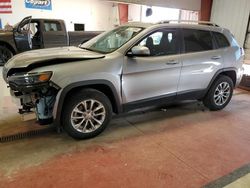 Salvage cars for sale at Angola, NY auction: 2021 Jeep Cherokee Latitude LUX