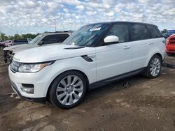 Salvage cars for sale from Copart Woodhaven, MI: 2015 Land Rover Range Rover Sport HSE