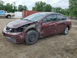 Salvage cars for sale at Baltimore, MD auction: 2015 Honda Civic LX