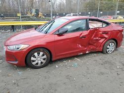 Salvage cars for sale at Waldorf, MD auction: 2017 Hyundai Elantra SE